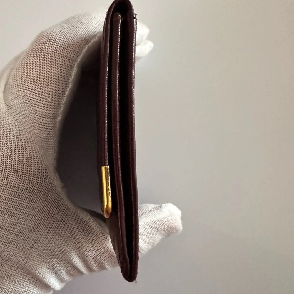 Cartier Burgundy Coin Pouch - Authentic